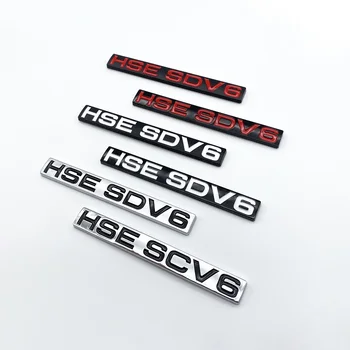 3D ABS Črke HSE SDV6 Edition Simbol za Range Rover Prtljažniku Avtomobila Značko Logotip Nalepko Chrome Srebrna, Črna, Rdeča