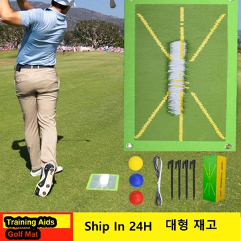 Swing Golf Pomoči za Usposabljanje Mat Odkrivanje Vazeci Žogo Sled Usmerjevalne Poti Blazine Praksi Blazine Orodje za Začetnike Dodatki