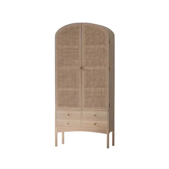 Nordijska letnik masivnega lesa, ratana visokih omar prvotno barvo lesa za shranjevanje kabinet model hiša dekoracijo kabinet