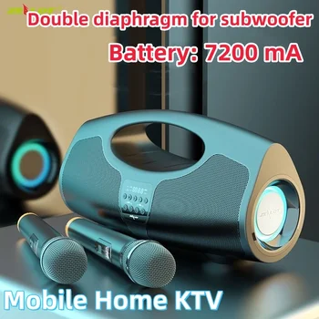 Visoka Moč Subwoofer Bluetooth Mobilni Zvočnik Mikrofon Karaoke Zvočnikov Doma Svojo Glasbo Center Caixinha De Som HIFI Stereo