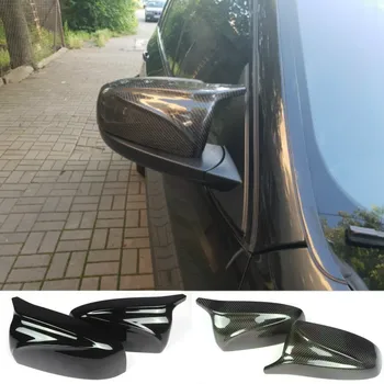 Par Ogljikovih Vlaken/ABS Ogledalo Kritje X5 X6 Avto Strani Rearview Mirror Skp Zajema Zamenjavo Za BMW X5 X6 E70 E71 2007-2013