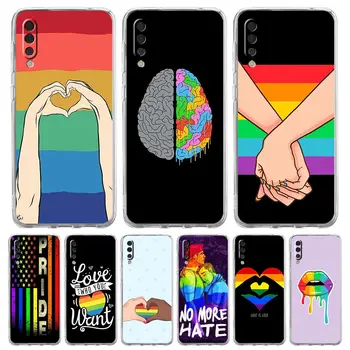Gay LGBT Mavrica Ponos Primeru Telefon Za Samsung Galaxy A52 A50 A70 A30 A40 A20E A10 A10S A20S A02S A04s A12 A22 A32 A72 5G Pokrov