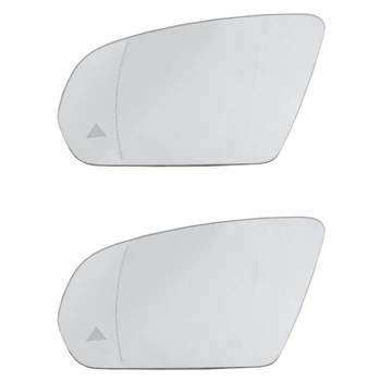 2X Levi Strani Krilo Rearview Mirror Stekla Slepa Pega segreval Benz C,E,S,GLC Razred W205 W222 W213 X253 2013-2021