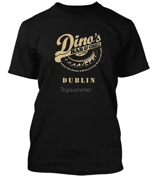 Moški Majica S Kratkimi Rokavi 100% Pre-Skrčilo Meri Thin Lizzy Dinos Bar In Grill T-Shirt Novost Tshirt Ženske