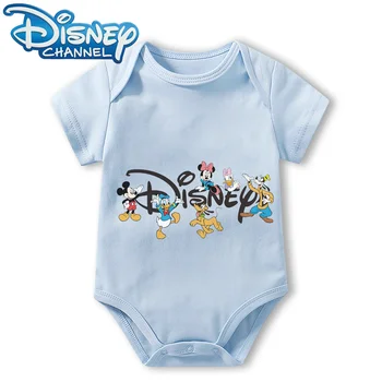 Otroška Oblačila Obleka za Novorojenega Dojenčka Jumpsuit Fantje Dekleta Disney Mickey Mouse Kratkimi Romper Onesies 0 Do 12 Mesecev