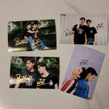 Tajski star BKPP Tajski drama PP Billkin Razlagati Moje Ljubezni, Kot je Vaša Srca autographed foto+12 inch podpisan plakat kot darilo prijatelju