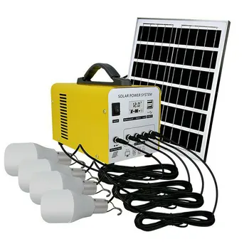 12V USB Sončne Energije Plošča Solarni Polnilnik z LED Žarnice Domov Sistem Generator Kit Indoor/Outdoor Lighting Brezplačna Dostava Nova