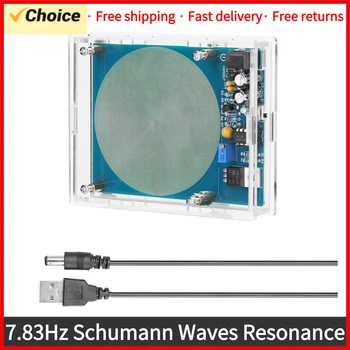 7.83 Hz Schumann Valovi Resonanco Generator Ultralow Frekvenca Impulza Zvočni Resonator USB Vmesnik-Indikator IZKLOP Funkcije