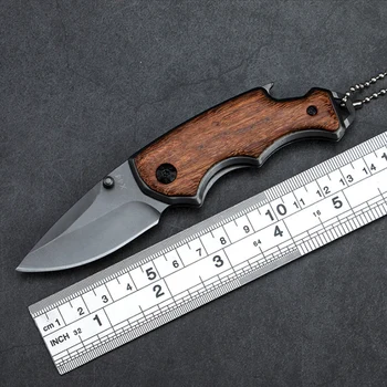 57HRC mini Noži Zložljiva Taktično Nož Jekla, Lesa Boj proti Prenosnih Pocket Titana Noži Pripomoček za Preživetje Lov Reševanje Orodje