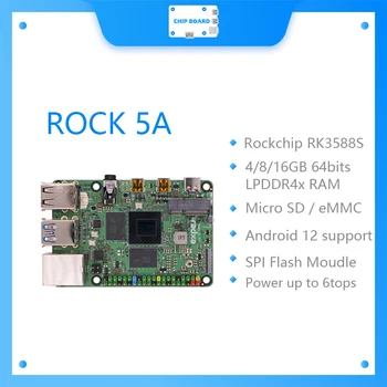 RADXA ROCK 5A RK3588S Visoko zmogljiv 8-core 64-Bitni Razvoj Odbor