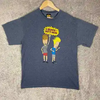 Beavis in Butthead Risanka MTV Grafični Mens Velike Kratek Rokav T-Shirt z dolgimi rokavi