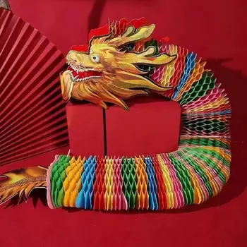 ustvarjalne Kitajsko Novo Leto Dragon Dance 2024 Dragon Dance Garland Kitajski Papir Zmaj Izrezanka Darilo Ustvarjalnost Igrače Dom Dekor