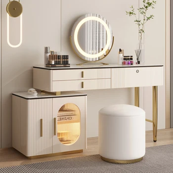 Toaletno mizico, toaletno mizico, skladiščenje kabinet, integrirano rock ploščo občutek, nov slog