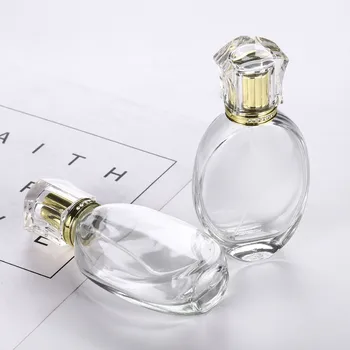50 ml prozornega Stekla Spray Steklenico Povratne Steklene Stekleničke Parfuma Razpršilo Prazno Kozmetične Embalaže Steklenico Vial na Debelo