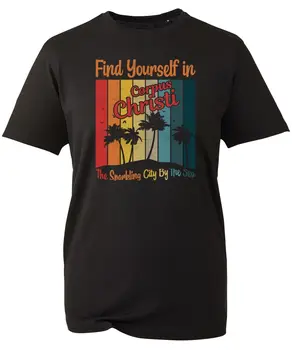 Znajdete V Corpus Christi T-Shirt Letnik Pogled Na Morje Campin Avanturo Vrh