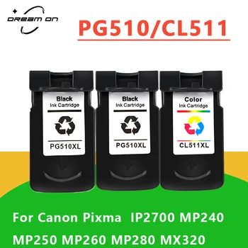 Združljiv za Canon PG510 CL511 PG 510XL CL 511XL PG-510 Kartuša Za PIXMA IP2700 MP230 MP240 MP250 MP260 MP270 MP280