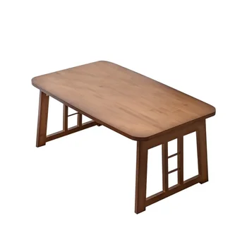 Prenosni Bambusa, Lesa Posteljo Pladenj za Zajtrk Laptop Desk Čaj Hrane Zložljive Noge Laptop Desk Doma za Posteljo in Kavč mesa de centro