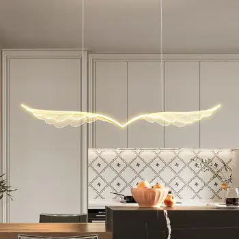 Nordijska Sodobne Ustvarjalne Angel Krila Lestenec Luxury Art Doma Krilo Design Led Lučka za Jedilno Mizo Restavracija Obesek Razsvetljave