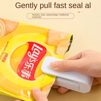 Japonski gospodinjski fotke mini prenosni gospodinjski fotke plastično vrečko prigrizek vrečko ročno pritisniti električni lovec na fotke