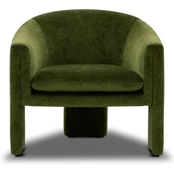 Ennis Bivalni Prostor Stol Dnevna Soba Stoli Stiski Zeleno Žametno Pohištvo Fotelj Doma Nadstropje