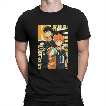 Bistvene T-Shirt za Moške Haikyuu Junior Volleyballer Smešno Cotton Tee Shirt O Vratu Kratek Rokav T Srajce Odraslih Oblačila