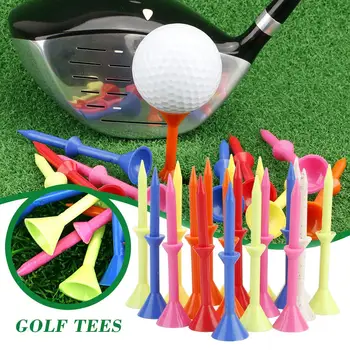 50Pcs Nadgradnjo Nezlomljiv 83mm Veliko Skodelico Plastični Golf Tees Zmanjševanje Trenja Strani Spin Tee za Golf Praksi Naključno Barvo