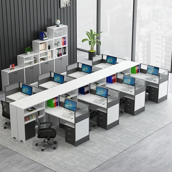 Urad za mizo in stol kombinacija zaslona particijo, 8-oseba-zaslon, pisarne, osebje kartico sedež, delovno mesto, urada za finance