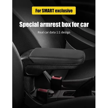 Avto Roko Centralne Armrest Škatla za Shranjevanje Z Vodo Držalo W/USB Za Mercedes Smart Fortwo Forfour 453 2015-2019