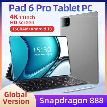 2024 Original Globalni Različici HD 4K Pad 6 Pro Tablet Snapdragon 888 16GB+512GB Android 13.0 Tablet PC 5G Dual SIM ali wi-Fi