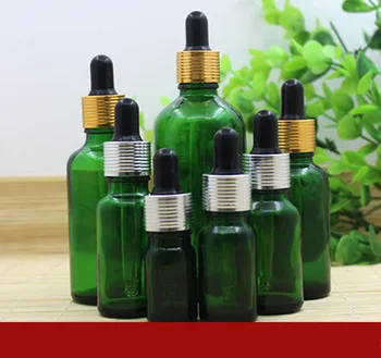 5ml10ml15ml20ml30ml50ml100ml zeleni steklenici kapalko pokrov eterično olje vzorec toner vlage losjon emulzija kozmetične embalaže