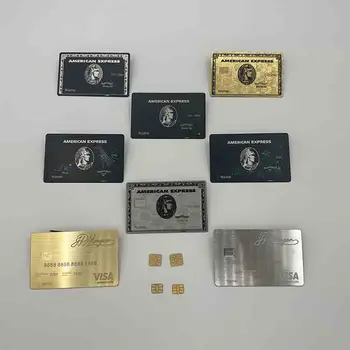 4442 po Meri laser-rezani po meri napredno magnetni trak Države banke black metal kreditne kartice
