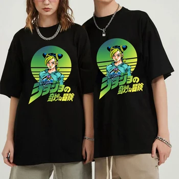 Jojo ' s Bizarre Adventure T Shirt Jolyne Cujoh Grafični Tees Hip Hop Ulične Tshirt Moški