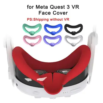 Silikonski stranski Pokrov Za Meta Quest 3 Očala Zamenjava VR Obraz Vmesnik Kritje Znoj-dokazilo Silikonski Obraz Pad Za Quest 3 VR