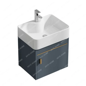 Kopalnica Kabinet Kombinacija Umivalnik Keramični Integrirano Umivalnik Za Kopalnico