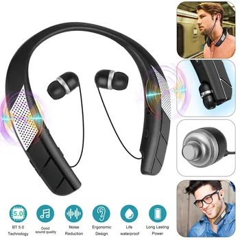 LZ-6 Brezžične Slušalke Bluetooth 5.0 Neckband Slušalke Čepkov Z Zvočnik Slušalke Nepremočljiva Šport Slušalke Z Mikrofonom
