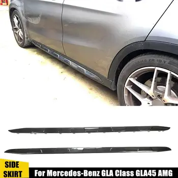 Ogljikovih Vlaken Strani Krila Predpasniki za Mercedes-Benz GLA Razred GLA45 AMG GLA200 GLA250 2015 -2019 Strani Odbijača Extenstion Ustnice