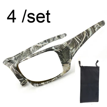 4 Veliko Ribolov Očal Okvir Black Prikrivanje 2 Barve za GLA035