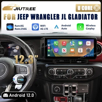 Android 12 Za Jeep Wrangler JL Gladiator 2018 -2021 Avto Radio Stereo Sprejemnik Carplay Multimedijski Predvajalnik, GPS Navi Vodja Enote