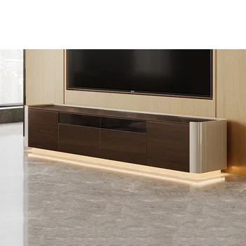 Minimalističen italijanski high-end dnevna soba, TV omara čaj tabela kombinacijo moderne preprosto razkošje svetlobe omarica za shranjevanje
