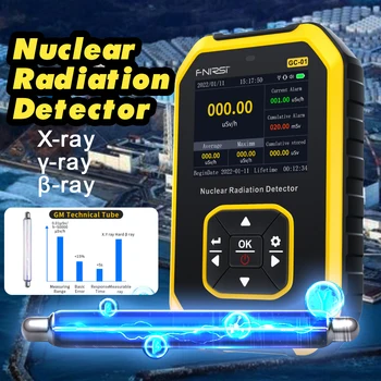 FNIRSI GC-01 Geiger Števec za Jedrsko Sevanje Detektor Osebni Dozimeter X-ray γ-ray β-ray Radioaktivnosti Tester Marmorja Detektor
