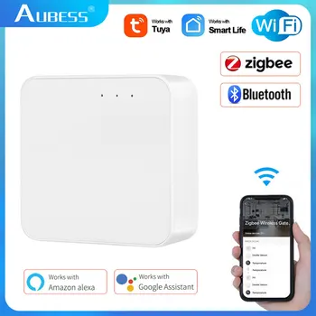 Aubess Tuya Smart Prehod ZigBee WIFI+Bluetooth, združljiva Očesa, Multi-mode Prehod Središče APP Remote Controller Alexa Google