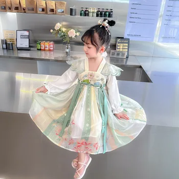 Kitajski Slog Princesa Hanfu Kostum Tang Bo Ustrezala Pomlad Jesen Dekle Pravljice Uspešnosti Starih Vezenin Obleko