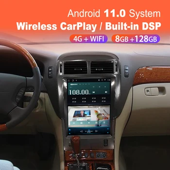 Android 11 avtoradia Za Lexus LS430 XF30 LS 430 2000 -2006 multimedijski predvajalnik, je tesla zaslon GPS navigator DVD zgrajena v carplay