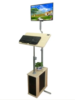 Računalniški mizi stoji pokonci pisarne lahko dvigne ali spusti, ki je stal za mizo, na tleh, mobilni računalnik mizo