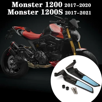 Pošast 1200 Pribor Motocikel Rearview Mirror Za Ducati Monster 1200 2017-2020 Pošast 1200 2017-2021 Nevidno Ogledalo