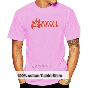Saxon Uradni T-Shirt Živo na Rock, Classic Logotip Backprint British Heavy Metal