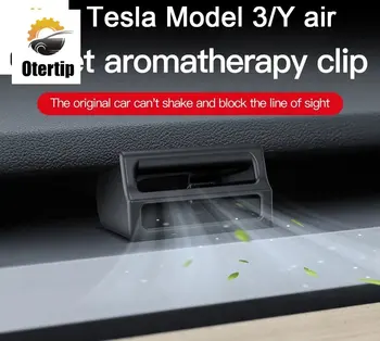 Otertip Za Tesla Model Y Model 3 Izstopu Zraka Aromaterapija Posnetek Za Model3 Električni Avtomobil ModelY Notranjost Avtomobila Posnetek Dodatki