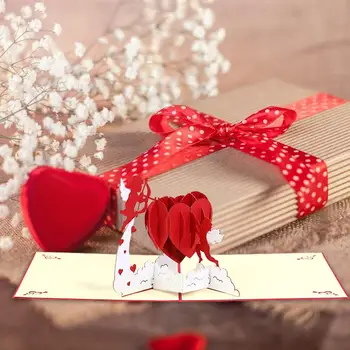 Valentinovo Kartice Kartice Poroko Cupids Romantično z Ovojnico 3D Voščilnice za materinski Dan Dom Posla Moški Ženski