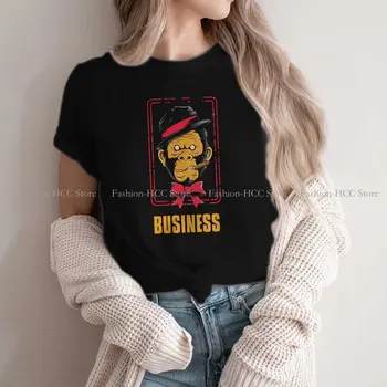 Monkey Business Poliester TShirt za Ženske Neprivlačna Opica Humor Priložnostne Sweatshirts T Shirt Visoke Kakovosti Trendy