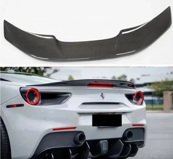 Vroče! Spojler Za Ferrari 488 GTB 2015-2022 Krilo Ustnice Rep Trunk Spojlerji Pravi Ogljikovih Vlaken V Slogu